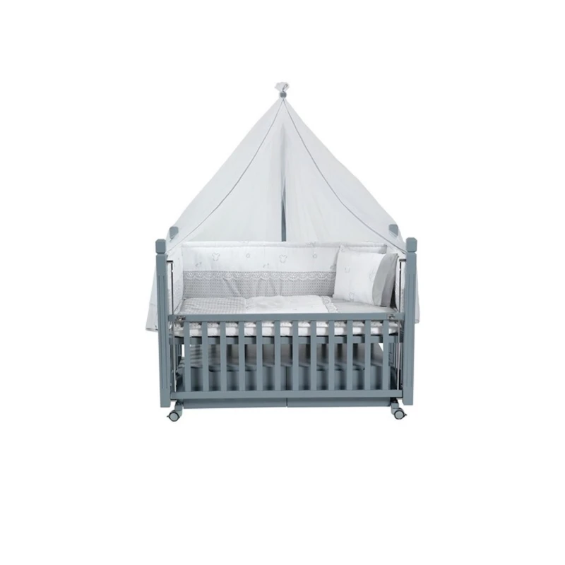 Детская кровать Tahterevalli Viva, цвет каркаса cерый, цвет белый Детская кровать Tahterevalli Viva, цвет каркаса cерый, цвет белый