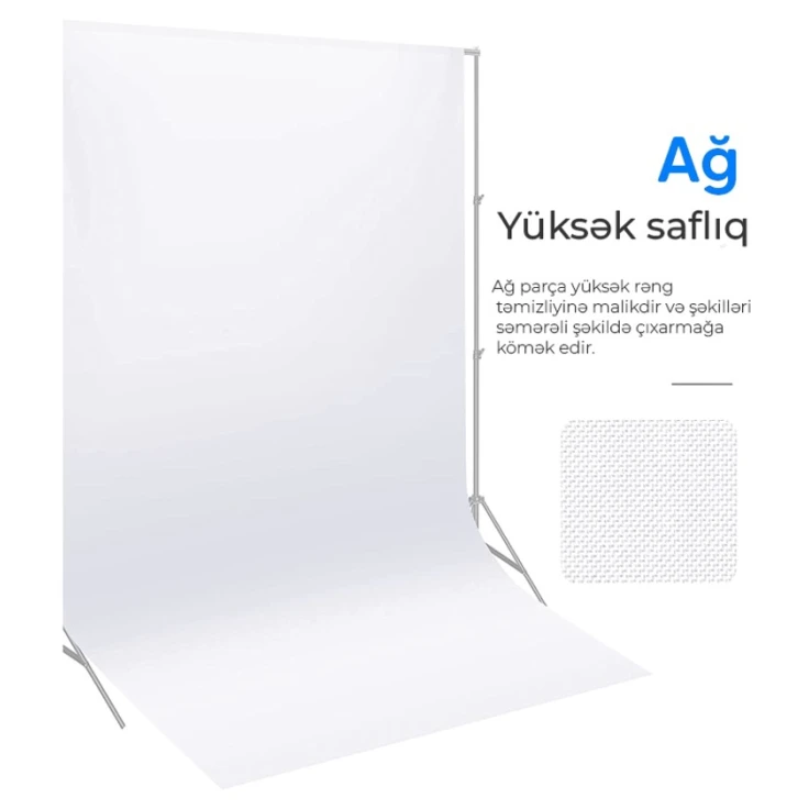 Тканевый фон Neewer AG336, 3x3.6 м, белый Тканевый фон Neewer AG336, 3x3.6 м, белый