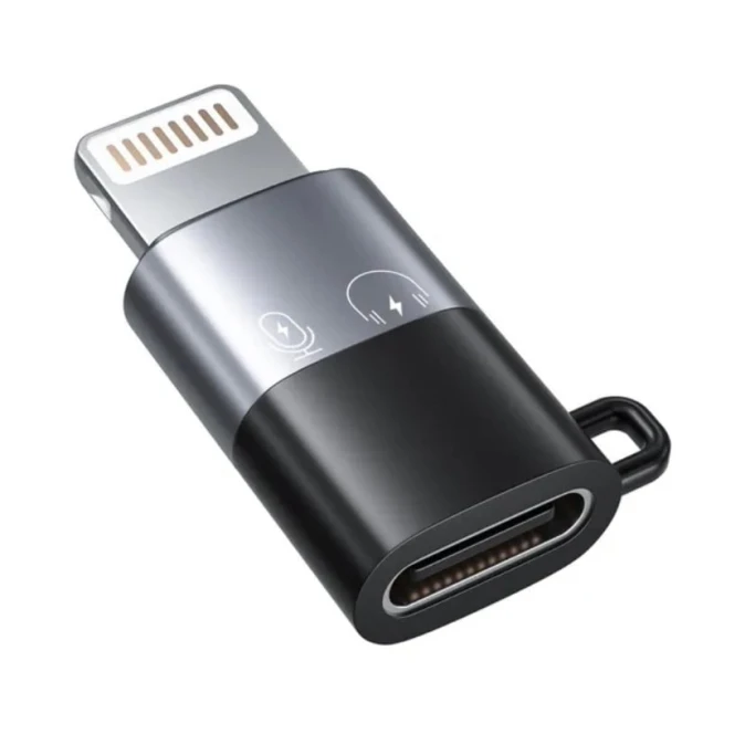 Ötürücü TYPE-C-dən Lightning üçün musiqi və şarj cihazı
