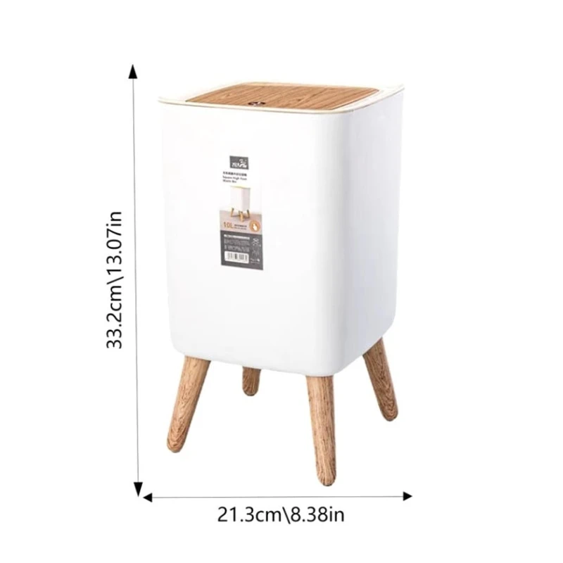 Zibil qutusu, plastik, ağ, 33x21 sm, 10 L Zibil qutusu, plastik, ağ, 33x21 sm, 10 L