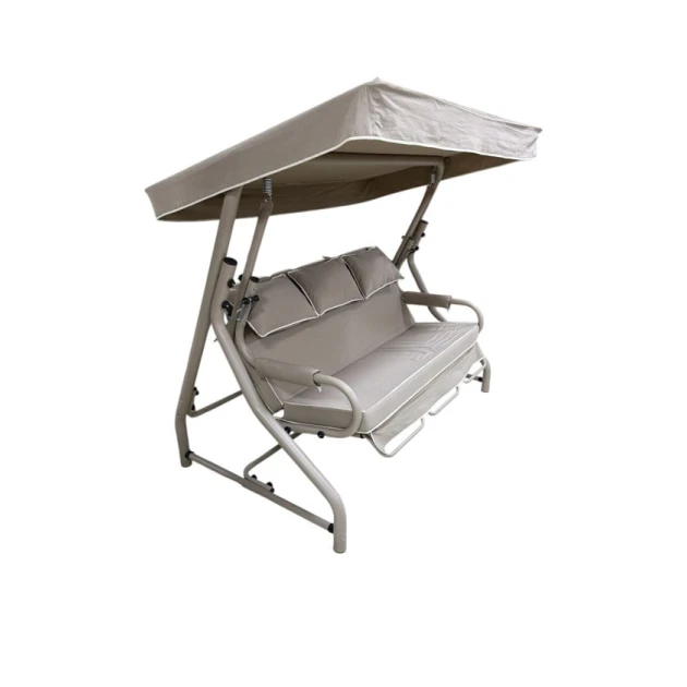 Садовые качели Erinoz Salvia Swing MyGardenBaku_10021, на 3 человека, бежевые Садовые качели Erinoz Salvia Swing MyGardenBaku_10021, на 3 человека, бежевые