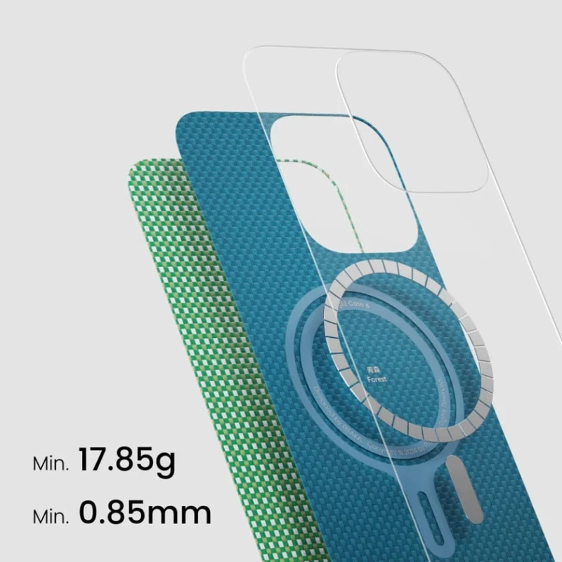 Çexol Pitaka Ultra Slim Apple iPhone 16 Pro üçün Forest Green Çexol Pitaka Ultra Slim Apple iPhone 16 Pro üçün Forest Green
