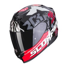 Motosikl dəbilqəsi Scorpion EXO-520 Evo Air Rok Bagoros Black/Red, ölçü L