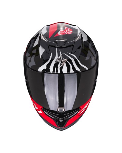 Motosikl dəbilqəsi Scorpion EXO-520 Evo Air Rok Bagoros Black/Red, ölçü L