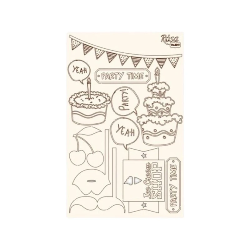 Чипборд для скрапбукинга Rosa Talent Cake Delicious 4 Чипборд для скрапбукинга Rosa Talent Cake Delicious 4