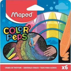 Набор асфальтных мелов Maped Color'Peps 6 шт Набор асфальтных мелов Maped Color'Peps 6 шт