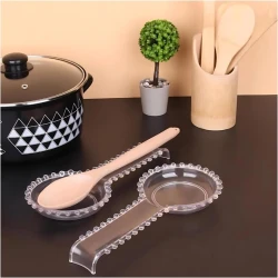 Подставка под ложку nh_adq2, пластик, прозрачная, 1х5х25 см Подставка под ложку nh_adq2, пластик, прозрачная, 1х5х25 см