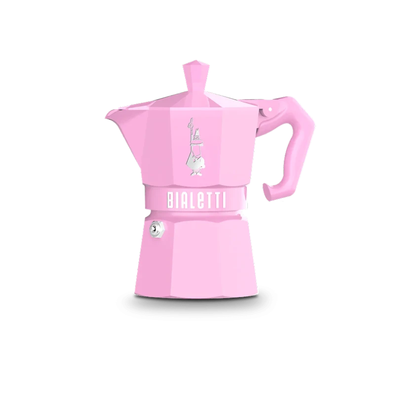 Гейзерная кофеварка Bialetti Moka Exclusive Pink 130 мл Гейзерная кофеварка Bialetti Moka Exclusive Pink 130 мл