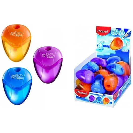 Точилка Maped I-Gloo 534754, c контейнером для стружки, в ассортименте Точилка Maped I-Gloo 534754, c контейнером для стружки, в ассортименте