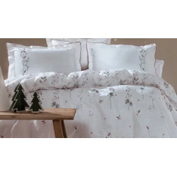 Комплект постельного белья Yataş Liset пододеяльник 220x240, простыня 240x280, наволочки 50x70, двуспальный XL, белый