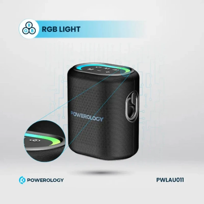 Портативная колонка Powerology PWLAU011 Black Портативная колонка Powerology PWLAU011 Black