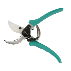 Секатор садовый Greenmill GR6206, лезвия закалённые, тефлоновое покрытие, 21.5 см, зеленый/серебристый