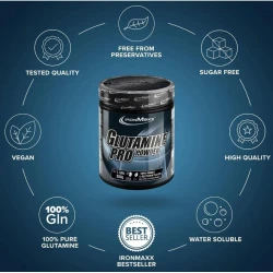 Аминокислоты IronMaxx Glutamine Pro Powder 500 г Аминокислоты IronMaxx Glutamine Pro Powder 500 г