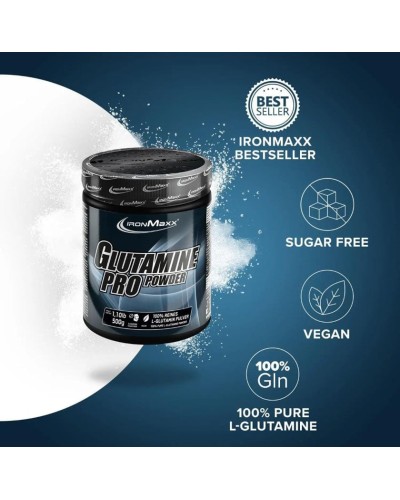 Аминокислоты IronMaxx Glutamine Pro Powder 500 г