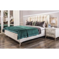 Набор мебели для спальни Era Mebel Nonna, кремовый (шкаф 227.5x58x224.5 см, кровать 190.5x214.5x141.5 см, прикроватная тумба 59x49x58 см, комод 94x53x97.5 см, зеркало 110x87 см) Набор мебели для спальни Era Mebel Nonna, кремовый (шкаф 227.5x58x224.5 см, кровать 190.5x214.5x141.5 см, прикроватная тумба 59x49x58 см, комод 94x53x97.5 см, зеркало 110x87 см)