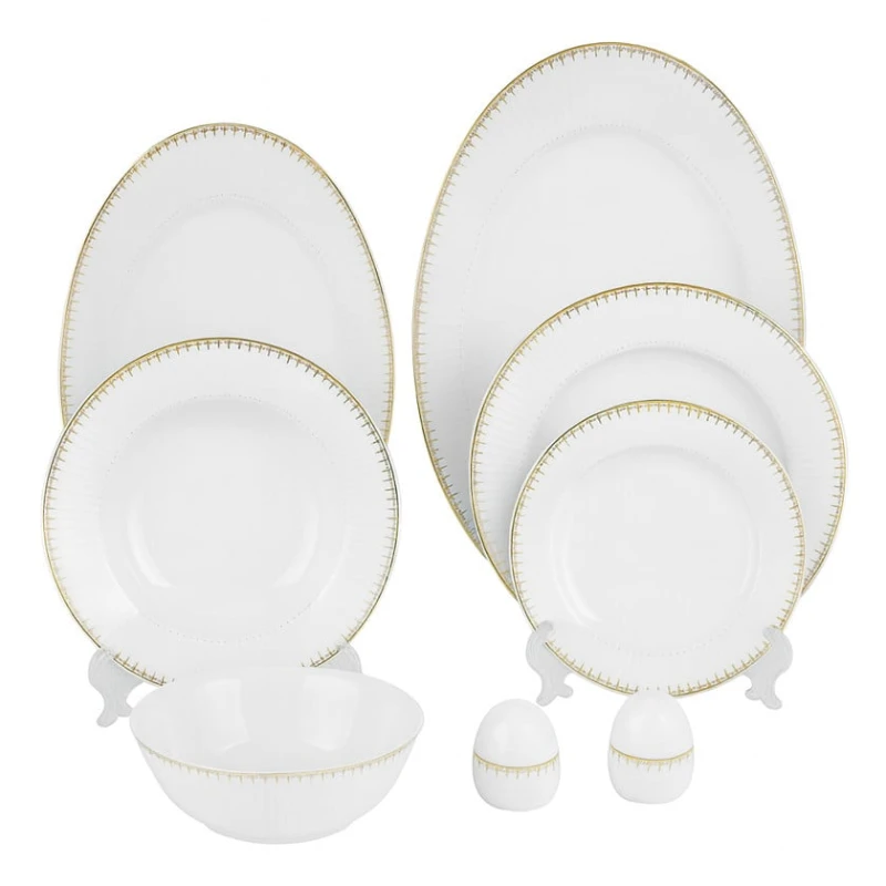 Boşqab dəsti Plateon0077, keramika, 28 parça