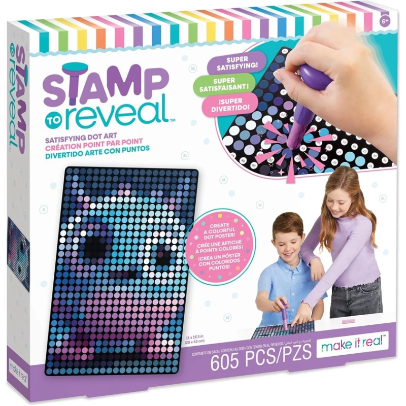 Набор для рисования Make It Real Stamp Reveal Single, 6+ лет Набор для рисования Make It Real Stamp Reveal Single, 6+ лет