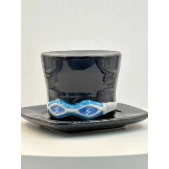 Nəlbəki ilə fincan dəsti One Piece Anime, 2 əd, keramika, göy