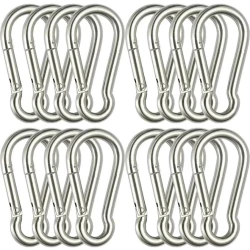 Карабин металлический малый для сумок и вешалок, 10 шт. Карабин металлический малый для сумок и вешалок, 10 шт.