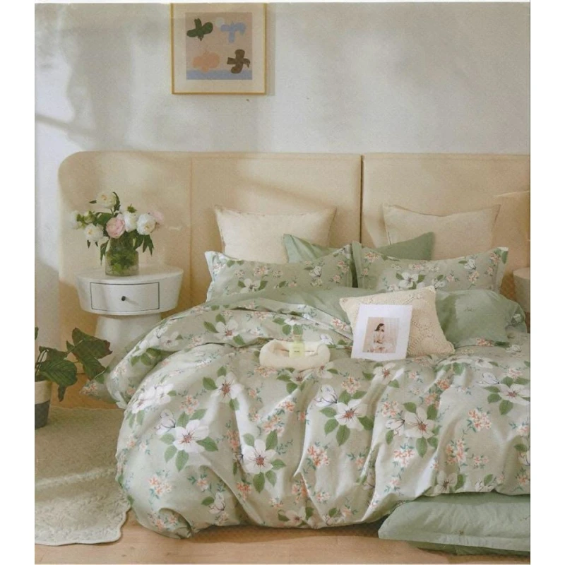 Yataq dəsti First Home ET-1341, yorğan üzü 200x220 sm, mələfə 250x250 sm, yastıq üzü 50x70 sm, ikinəfərlik, rəngbərəng