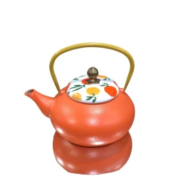 Dəmləmə çaydanı smil_1039, çuğun, qırmızı, 900 ml