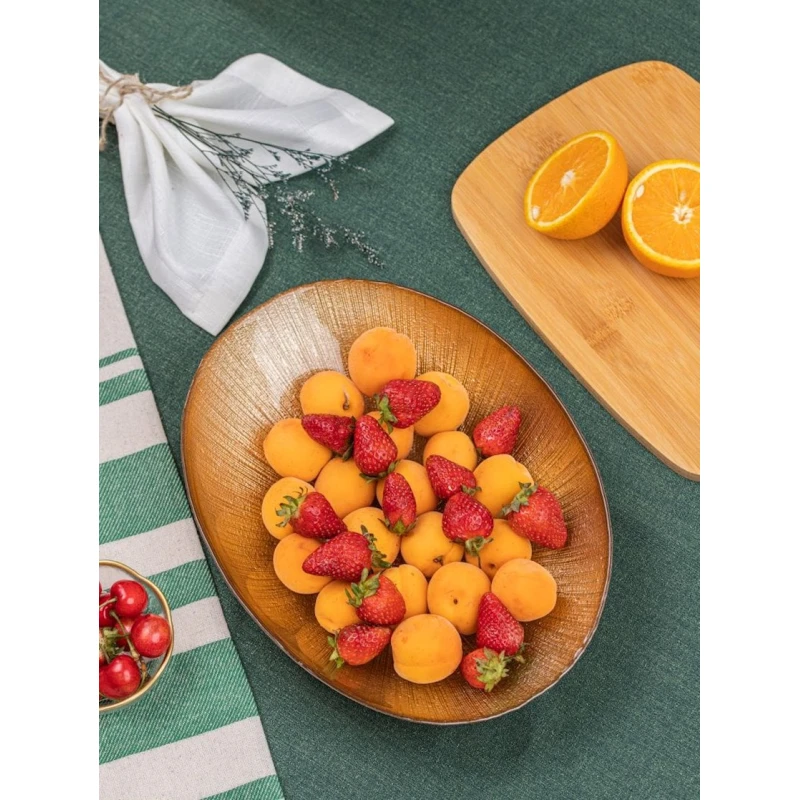 Фруктовница Serwant, 30 см, стекло, золотистый Фруктовница Serwant, 30 см, стекло, золотистый