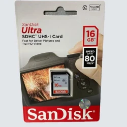 Карта памяти Sandisk Ultra SDHC UHS-I 16GB