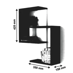 Полка Ev Plus 12116086, ЛДСП, 35x15x42 см
