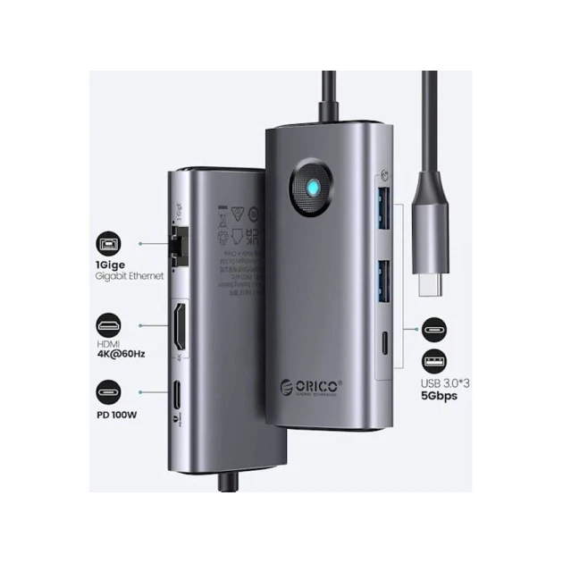 Док-станция Orico PW11-6PCR-GY-EP Док-станция Orico PW11-6PCR-GY-EP