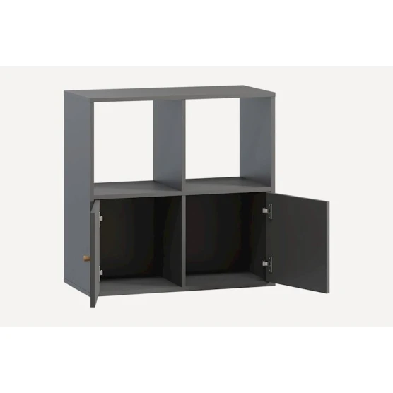 Стеллаж Ev Plus 12115534, ЛДСП, серый, 75x35x75 см