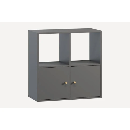 Стеллаж Ev Plus 12115534, ЛДСП, серый, 75x35x75 см