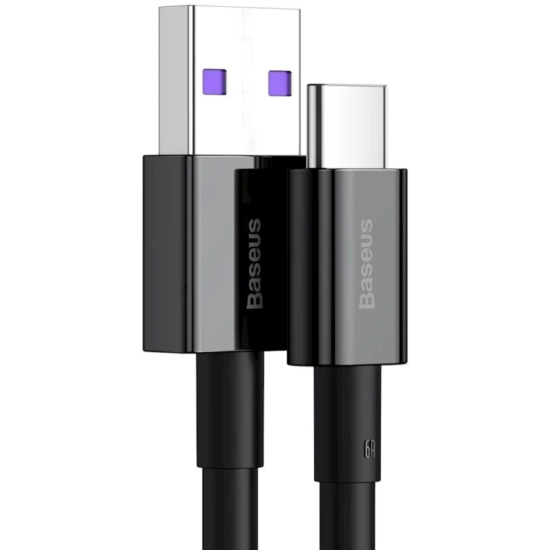 Кабель Baseus CATYS-A01 USB to USB-C 66W, 2 м, Black