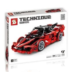 Qurma model Senco Ferrari FXX Sportcar qırmızı, 535 hissə
