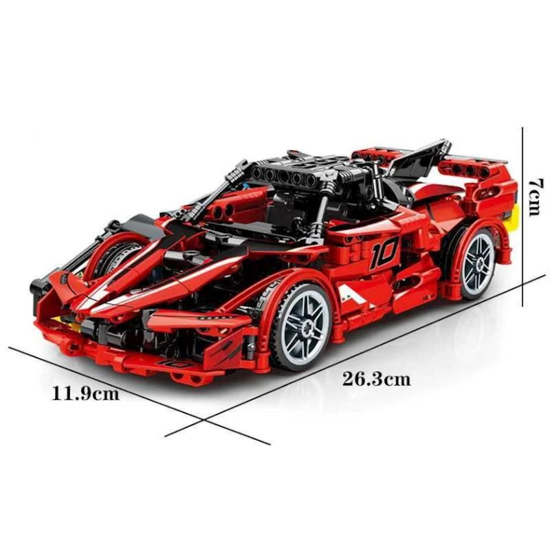 Qurma model Senco Ferrari FXX Sportcar qırmızı, 535 hissə Qurma model Senco Ferrari FXX Sportcar qırmızı, 535 hissə