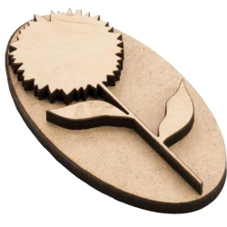 Штамп Rosa №10, Ботаника, МДФ/фанера, 5х10 см