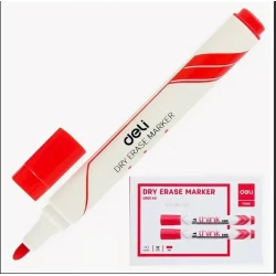 Перманентный маркер для доски Deli Think EU00140, 2мм, красный