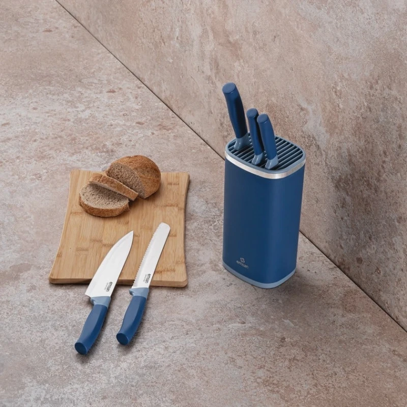 Набор ножей Emsan Royal, нержавеющая сталь, синий, 5 шт Набор ножей Emsan Royal, нержавеющая сталь, синий, 5 шт