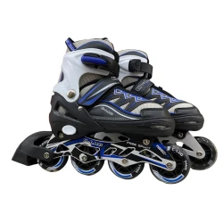 Роликовые коньки для детей YY-803A, размер М (34-37), синий/черный Роликовые коньки для детей YY-803A, размер М (34-37), синий/черный