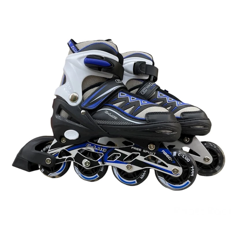 Roliklər uşaqlar üçün YY-803A, ölçü М (34-37), göy/qara