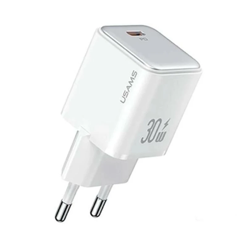 Сетевое зарядное устройство USAMS CC186 USB-C 30 W, White Сетевое зарядное устройство USAMS CC186 USB-C 30 W, White