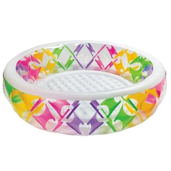 Детский надувной бассейн Intex 56494 с цветными вставками 229х56 см, 840 л, от 6 лет