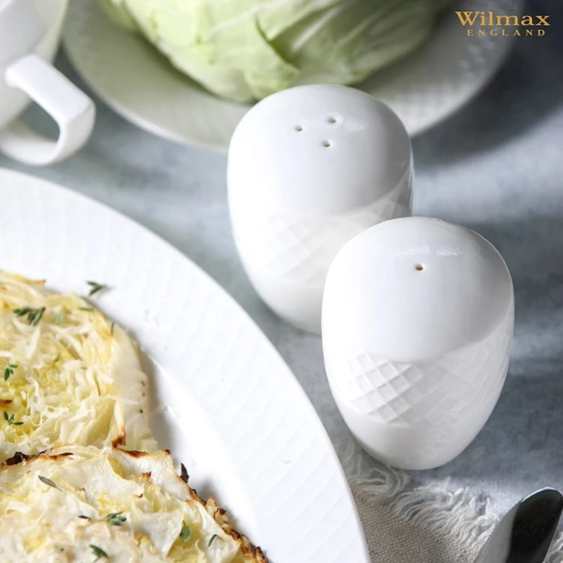 Набор для специй Wilmax WL‑880124/SP, 2 шт, фарфор, белый