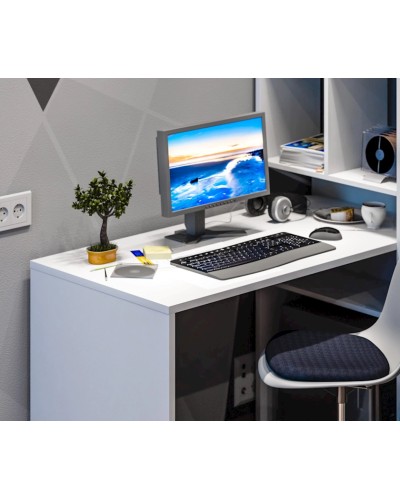 Yazı masası 3563_M2DeskStelWh Ağ, LDSP, 164.7x59x120.7 sm