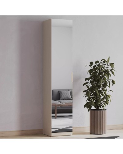 Şkaf Art Mebel 16, 210x40x45 sm, laminat, krem
