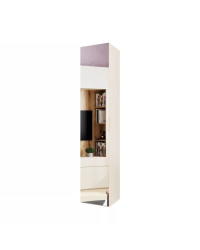 Şkaf Art Mebel 16, 210x40x45 sm, laminat, krem