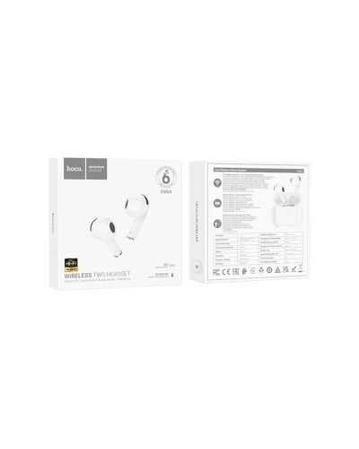 Портативная колонка Hoco BS41 Plus Karaoke Black + подарок беспроводные наушники Hoco EW64 White