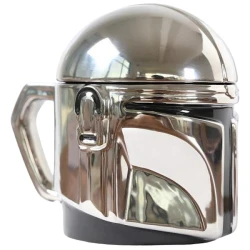 Fincan 3D Mandalorian, keramika, gümüşü, 500 ml