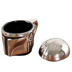 Fincan 3D Mandalorian, keramika, gümüşü, 500 ml