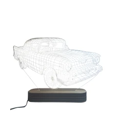 3D-gecə lampası TVG-01, 20x14 sm, göy