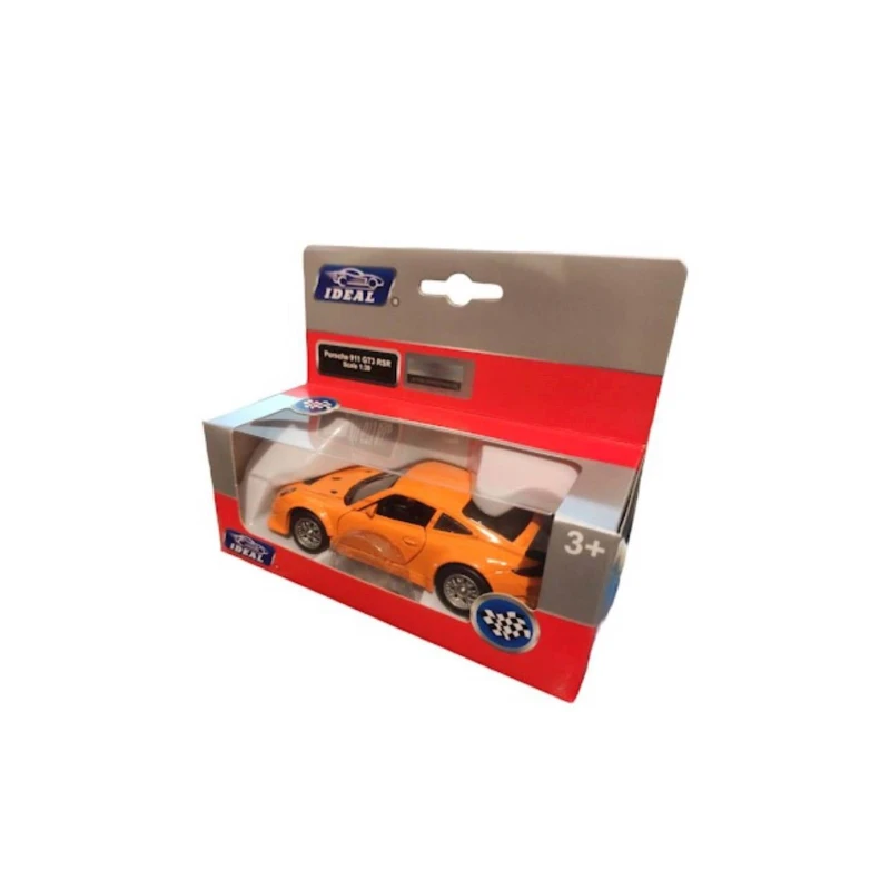 Машинка игрушечная Ideal Porsche 911 GT3 RSR 1:39, оранжевая Машинка игрушечная Ideal Porsche 911 GT3 RSR 1:39, оранжевая